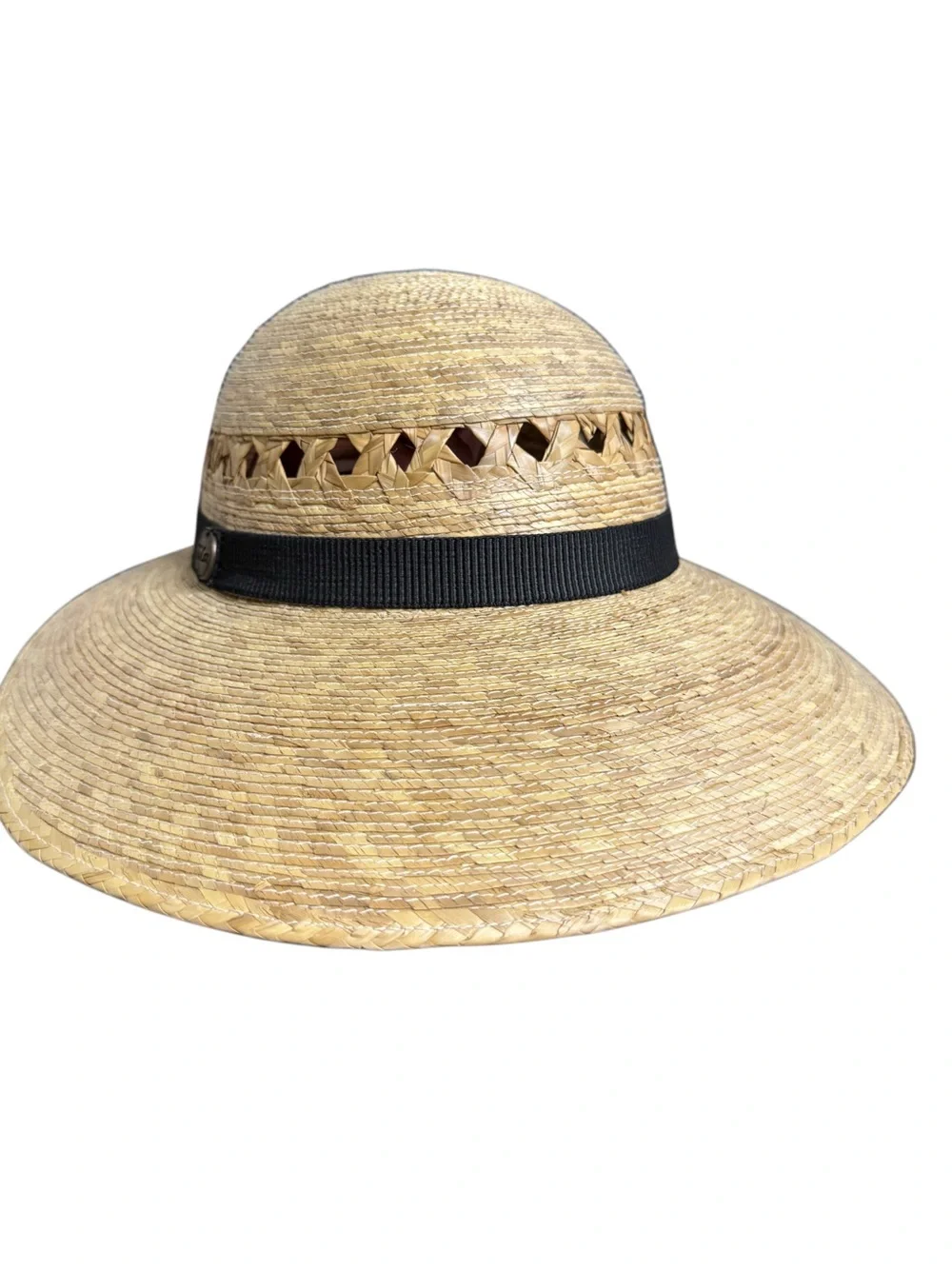 🤍 NWOT Tula Handwoven Palm Straw Sun Hat | Wide Brim | Boho Boutique Chic